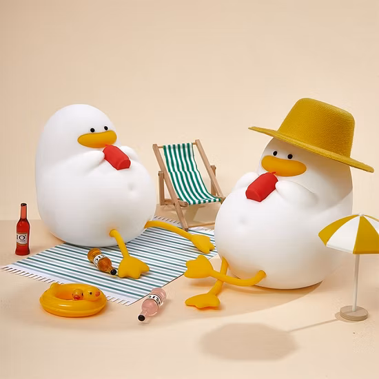 Lampe en silicone rechargeable Happy Duck pour nouvelle mère