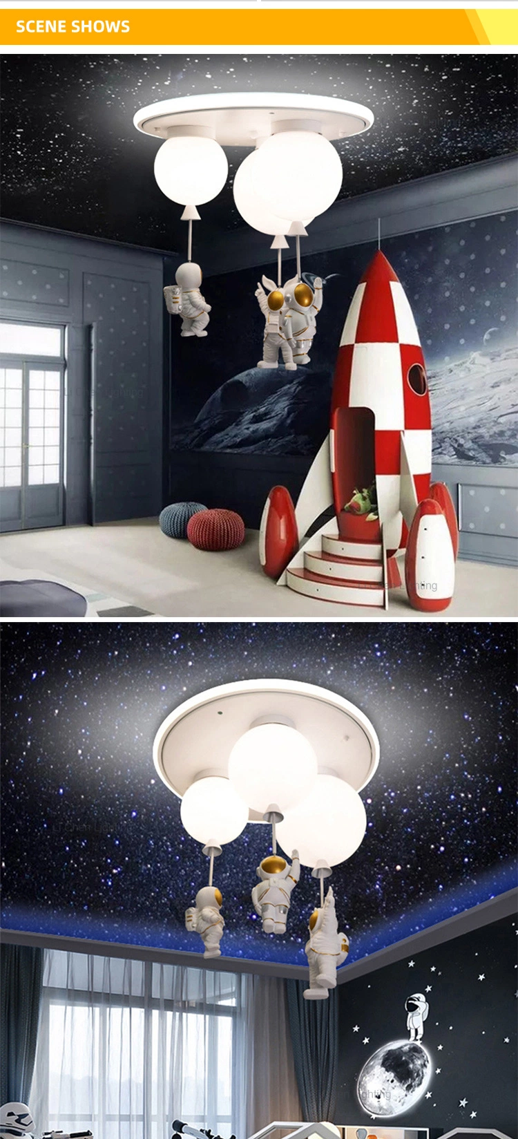 2023 Cartoon Creative Bedroom Kids Surface Mounted LED Ceiling Light