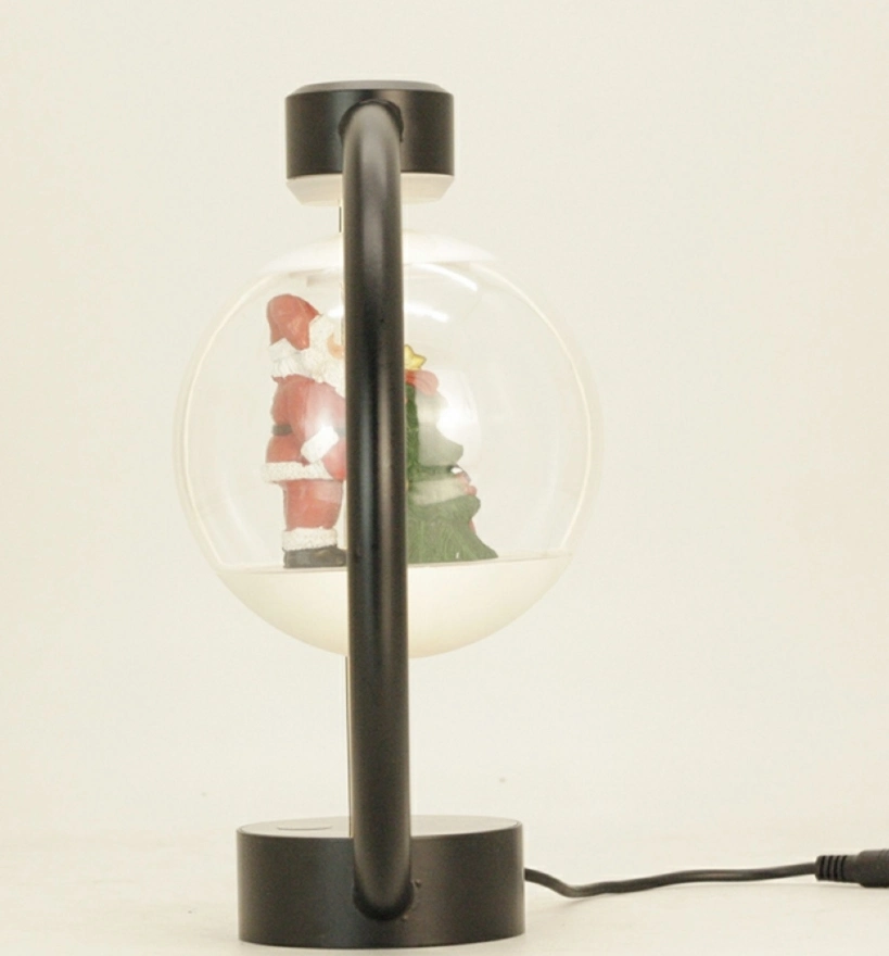 New Hotsale Promotion Gift Magnetic Levitation Floating 14cm Christmas Ball Light Gift Lamp