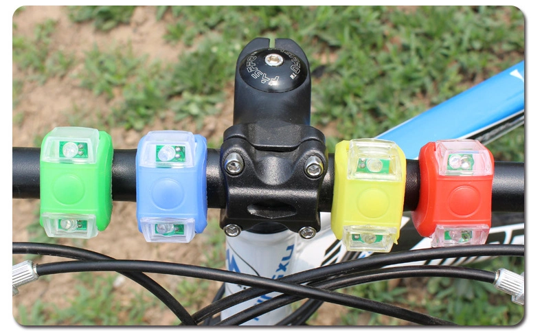 Bicycle Light Front and Rear Easy Install Mini Plastic Frog-Shaped Safety Warning Frog Lights for Bike