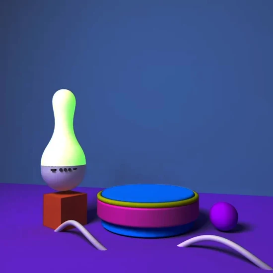 Dernier modèle coloré bébé équipement d'apprentissage éducatif LED veilleuse avec haut-parleur Machine enfants jouets