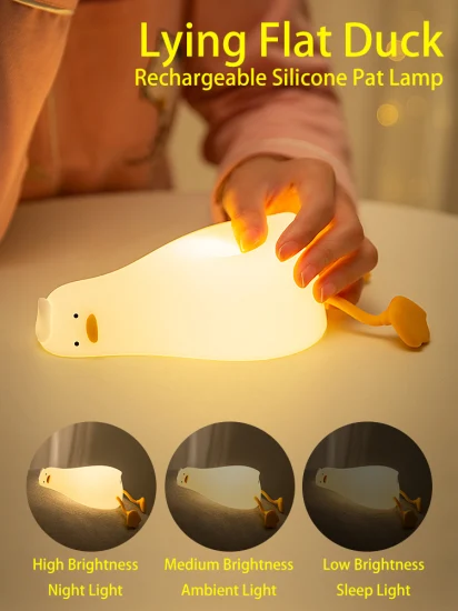 Lampe tactile de chevet rechargeable Duck pour l'allaitement