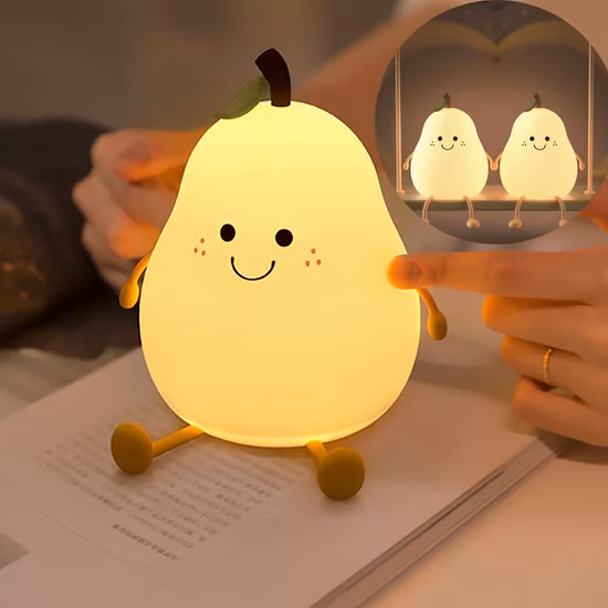 Veilleuse LED de dessin animé mignon pour chambre d'enfants, lampe de chambre d'enfant