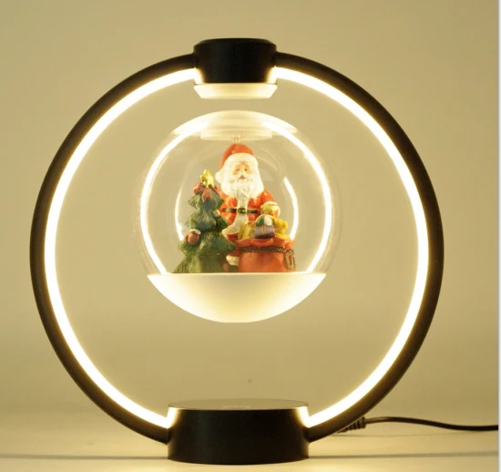 Nouveau Hotsale Promotion cadeau lévitation magnétique flottant 14 cm boule de noël lumière cadeau lampe